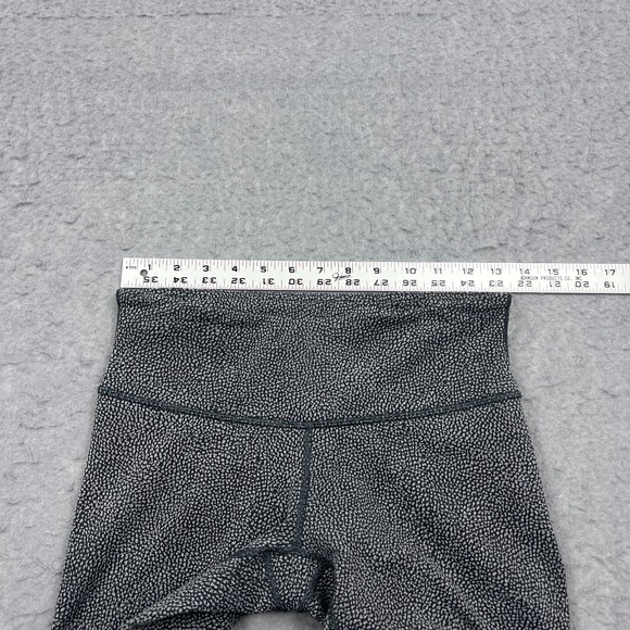 Lululemon Pants Womens 6 Gray Dot Wunder Under Low-Rise Tight Luxtreme W5APUS - Picture 4 of 13